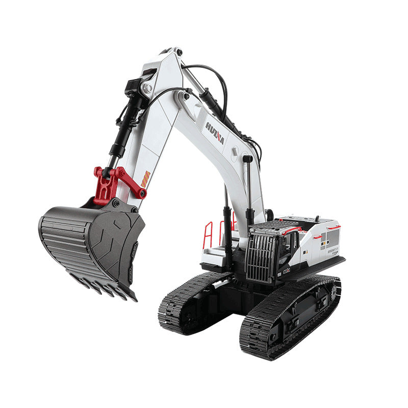 1:14 Alloy Excavator15-Channel Remote-Controlled Modified Model with Lead Screw Transmission, Interchangeable Multi-Head Attachments, Crawler-Type Engineering Vehicle