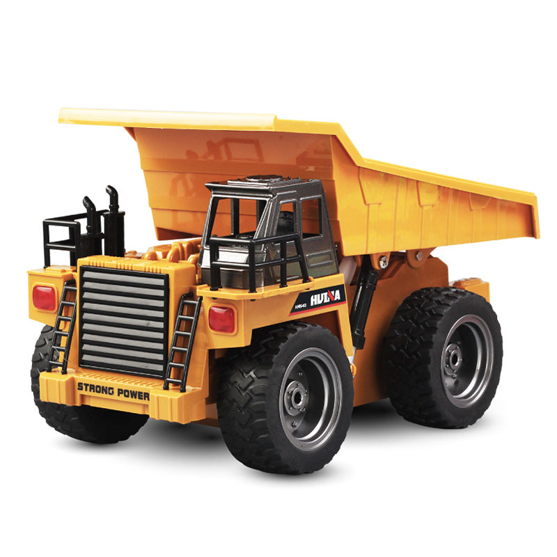 Alloy Electric Remote-Controlled Dump Truck 2.4G Wireless Operation with Independent Lifting Hopper - Engineering Transport Model Vehicle