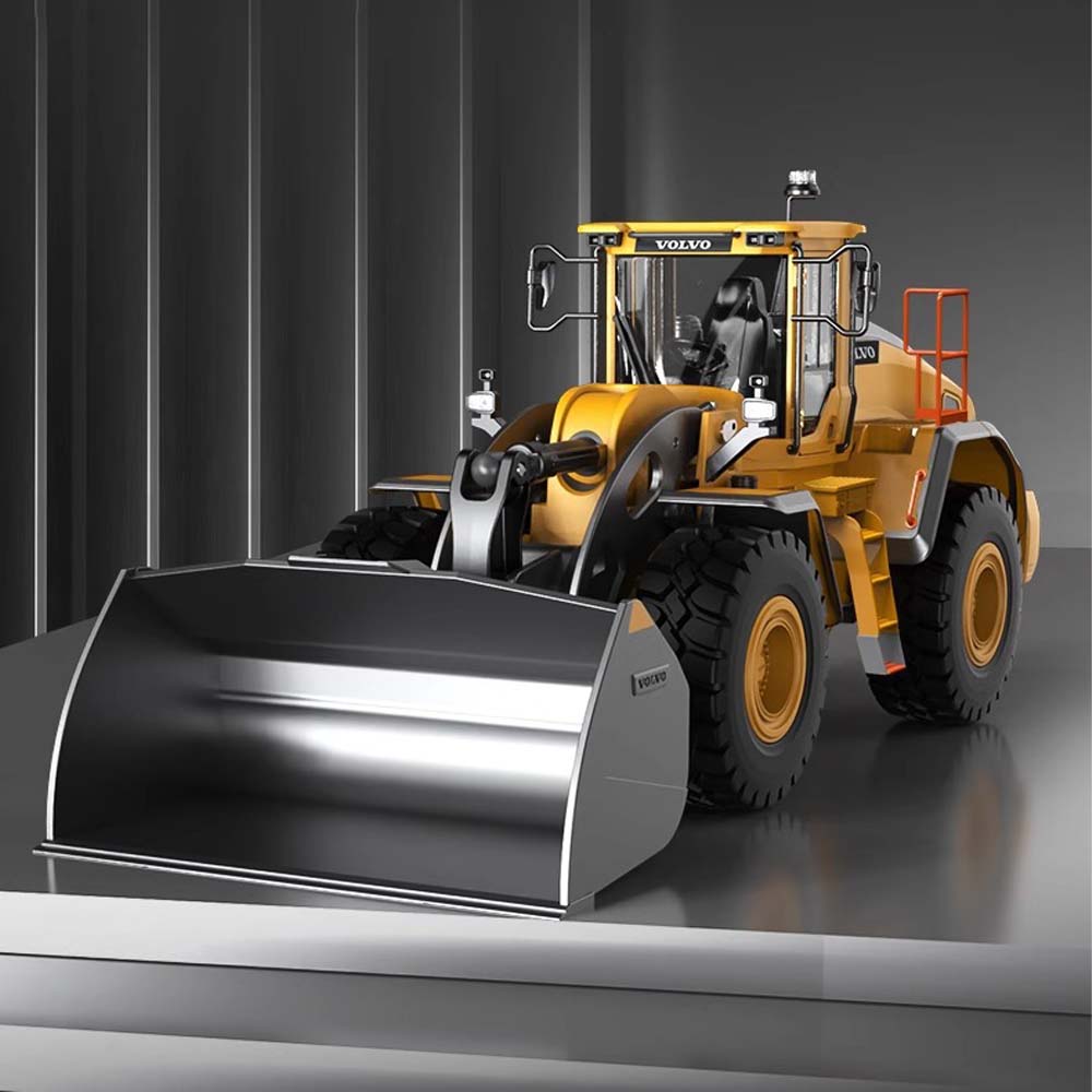 RC Alloy Loader - 1:16 Scale Full-Proportion Screw-Driven 4WD Dozer-Shovel Engineering Model Vehicle