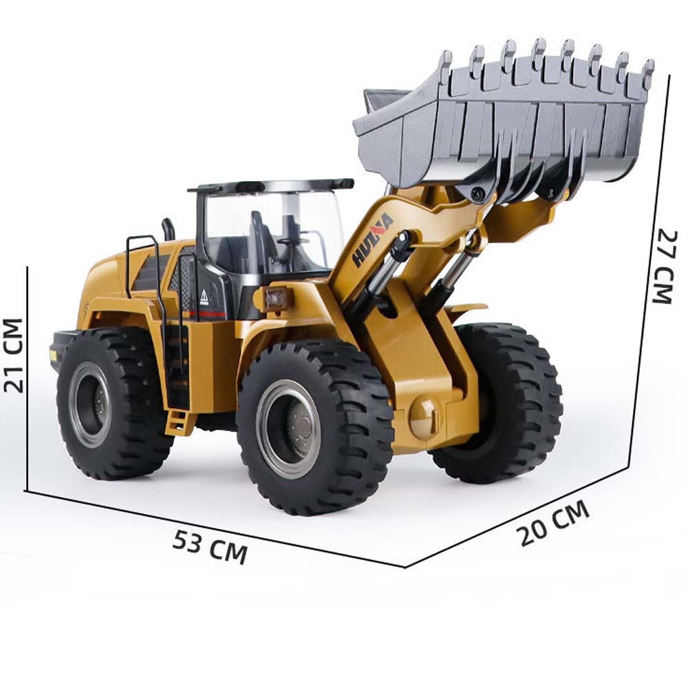 1/14Electric Alloy RC Loader with Screw Drive Engineering Vehicle Model - Remote-Controlled Dozing Equipment