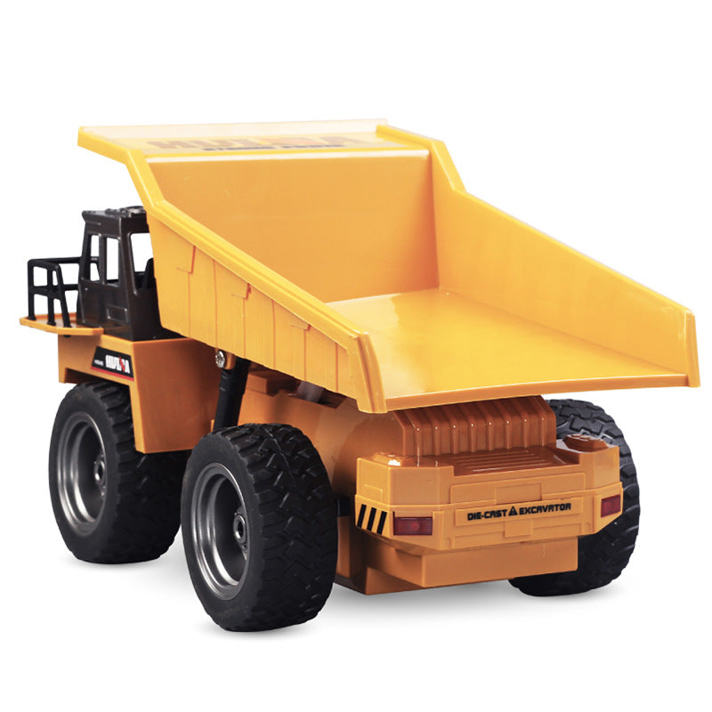 Alloy Electric Remote-Controlled Dump Truck 2.4G Wireless Operation with Independent Lifting Hopper - Engineering Transport Model Vehicle