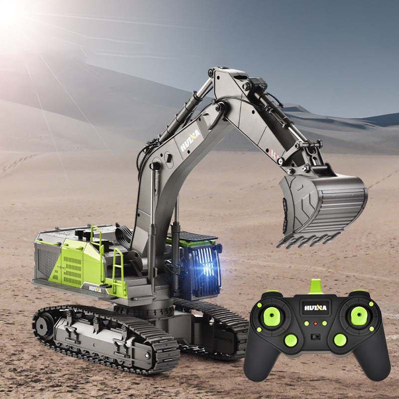 1/14 Scale RC Excavator Alloy Engineering Vehicle Simulation Model, with 22-Channel 2.4G Precise Remote Control, Highly Realistic, Smooth Operation.