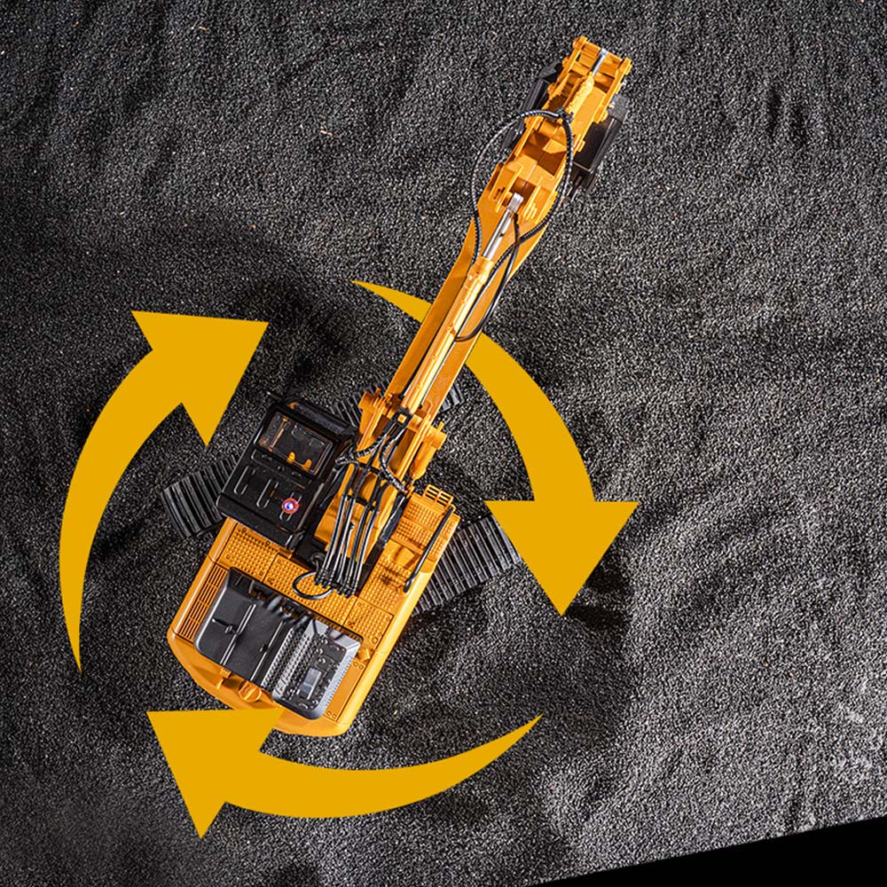 Tong Alloy 2.4G Wireless Remote Control Electric Excavator Heavy Engineering Vehicle Toy Remote Control Engineering Vehicle Model