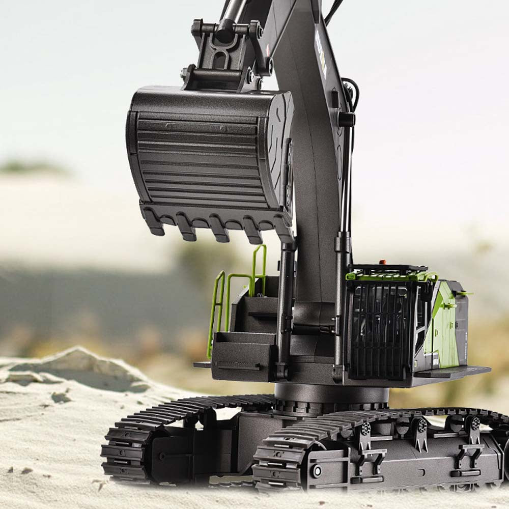 1/14 Scale RC Excavator Alloy Engineering Vehicle Simulation Model, with 22-Channel 2.4G Precise Remote Control, Highly Realistic, Smooth Operation.