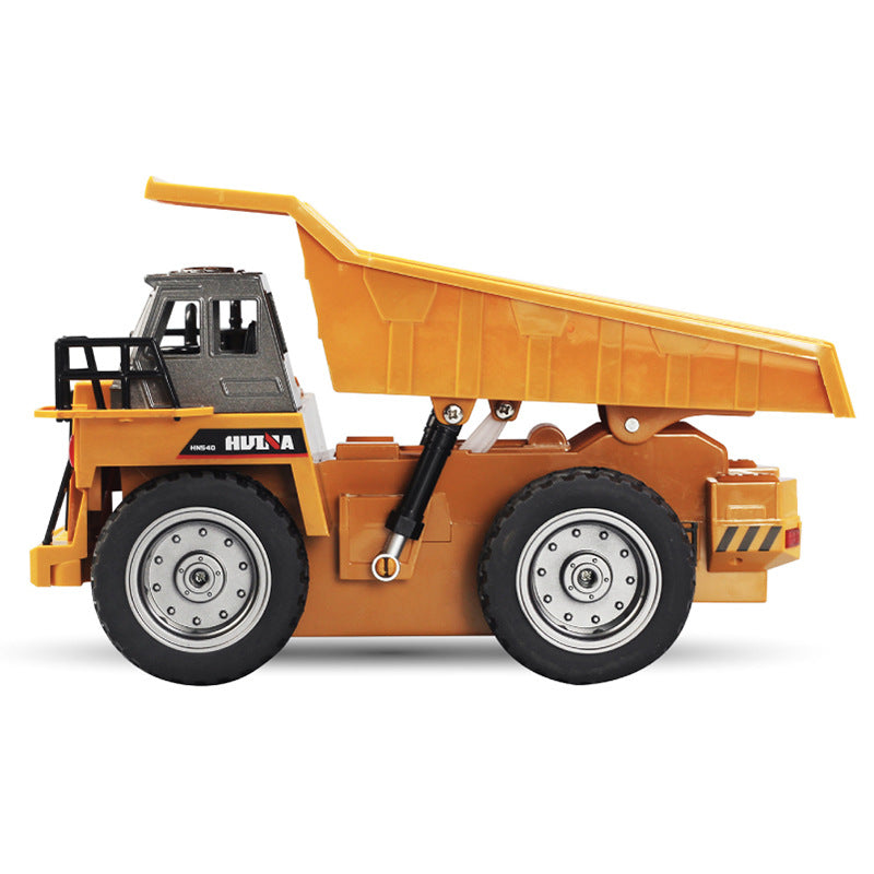 Alloy Electric Remote-Controlled Dump Truck 2.4G Wireless Operation with Independent Lifting Hopper - Engineering Transport Model Vehicle