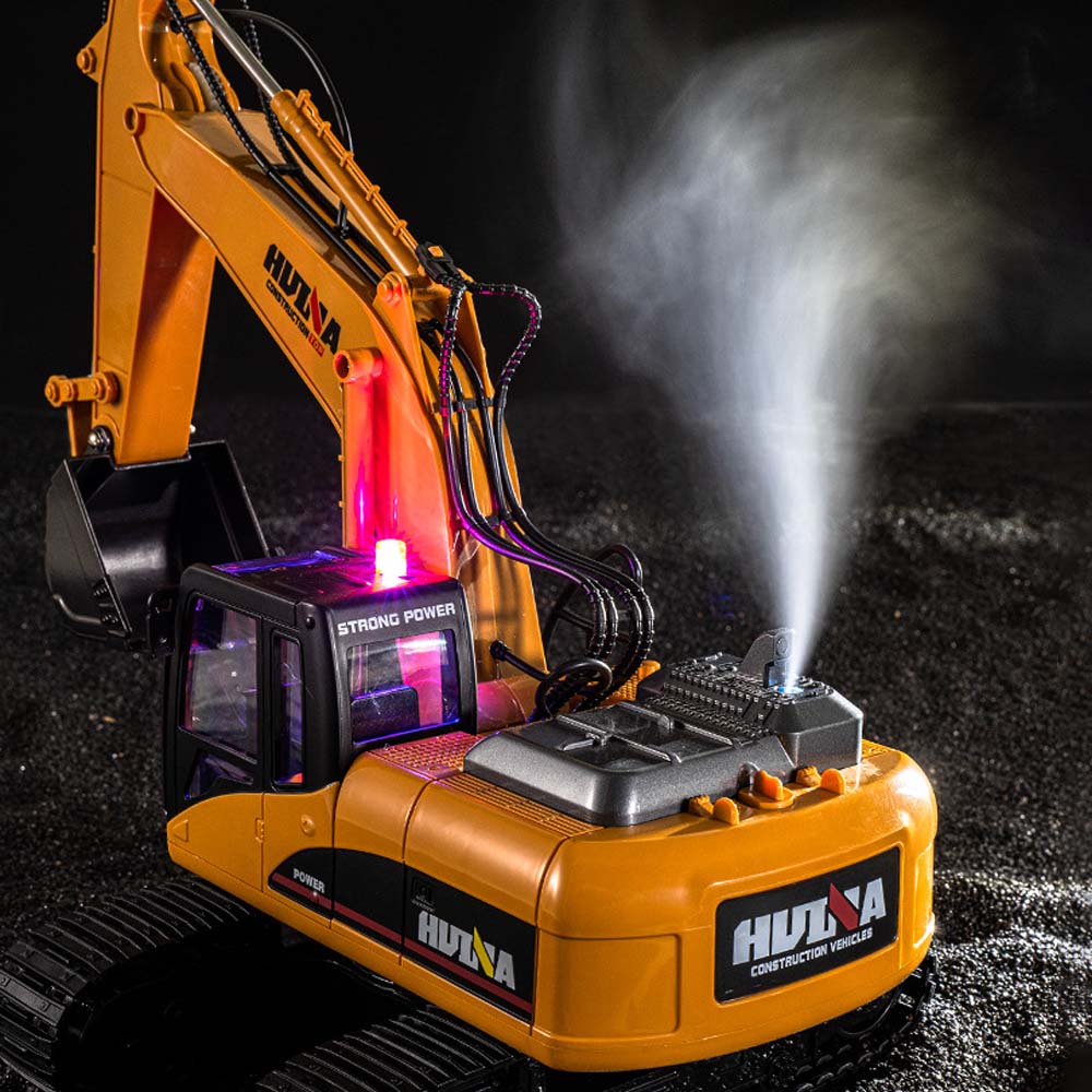 Tong Alloy 2.4G Wireless Remote Control Electric Excavator Heavy Engineering Vehicle Toy Remote Control Engineering Vehicle Model