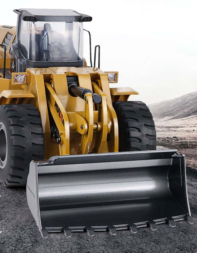 1/14Electric Alloy RC Loader with Screw Drive Engineering Vehicle Model - Remote-Controlled Dozing Equipment