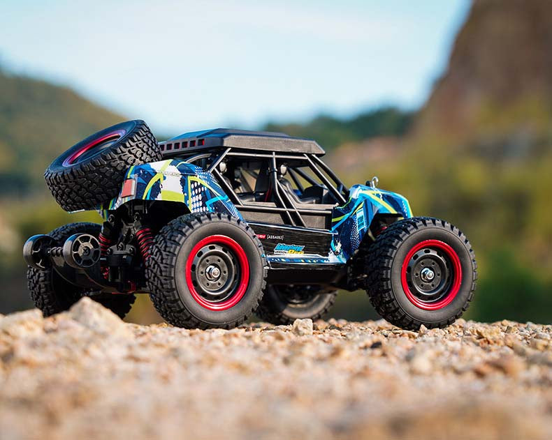 Professional 1:16 scale 4WD brushless RC high-speed racing car, desert racing and off-road drifting specialist, extreme handling performance, built for hardcore enthusiasts