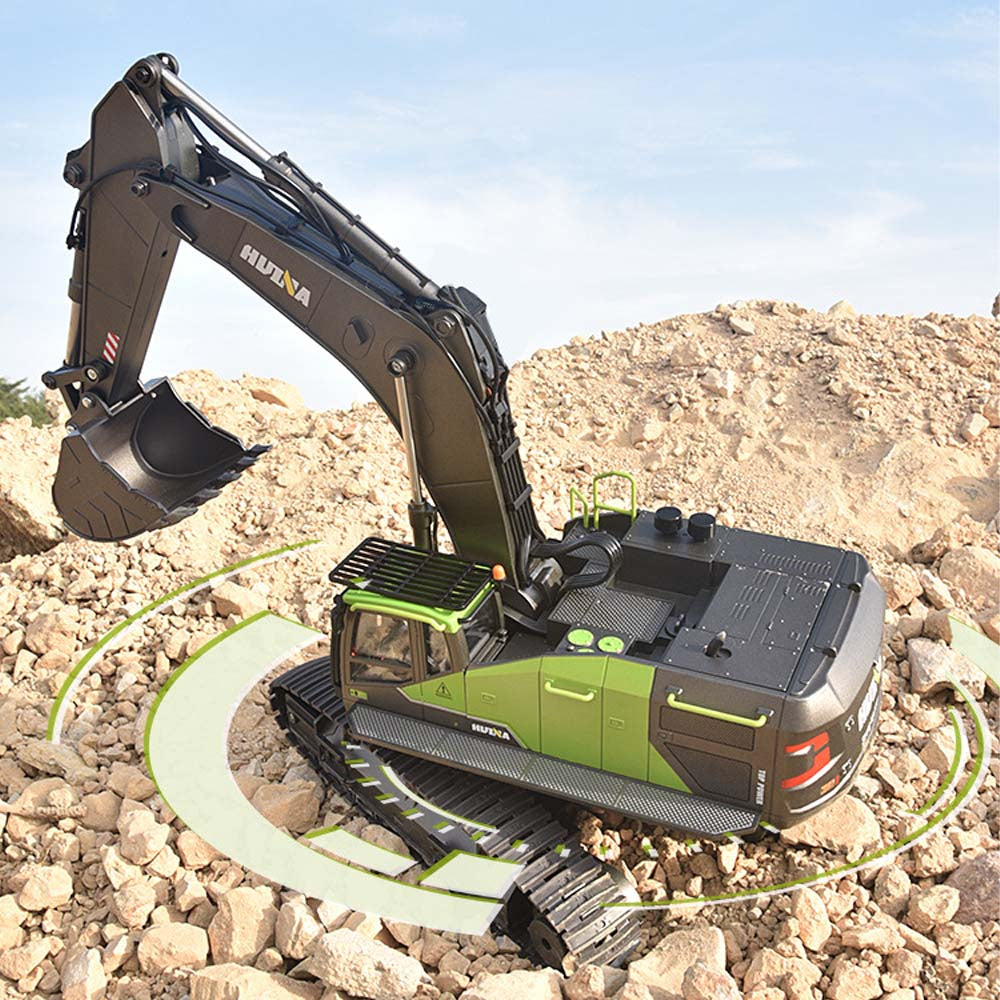 1/14 Scale RC Excavator Alloy Engineering Vehicle Simulation Model, with 22-Channel 2.4G Precise Remote Control, Highly Realistic, Smooth Operation.