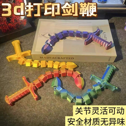 Plastic toy knife, retractable