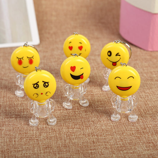 Toy keychain, round, plastic