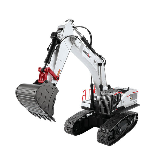 1:14 Alloy Excavator15-Channel Remote-Controlled Modified Model with Lead Screw Transmission, Interchangeable Multi-Head Attachments, Crawler-Type Engineering Vehicle