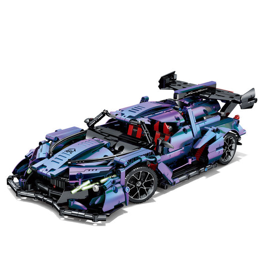 Building block toys get off the car, colorful colors