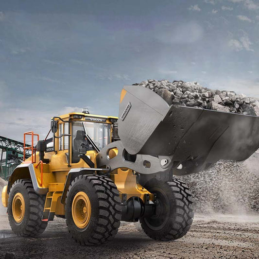 RC Alloy Loader - 1:16 Scale Full-Proportion Screw-Driven 4WD Dozer-Shovel Engineering Model Vehicle
