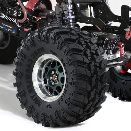 RC Off-Road Vehicle Metal Beadlock Wheel Upgrade Kit (4pcs) for 2.2-inch Tires