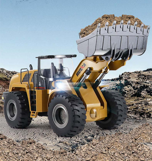 1/14Electric Alloy RC Loader with Screw Drive Engineering Vehicle Model - Remote-Controlled Dozing Equipment