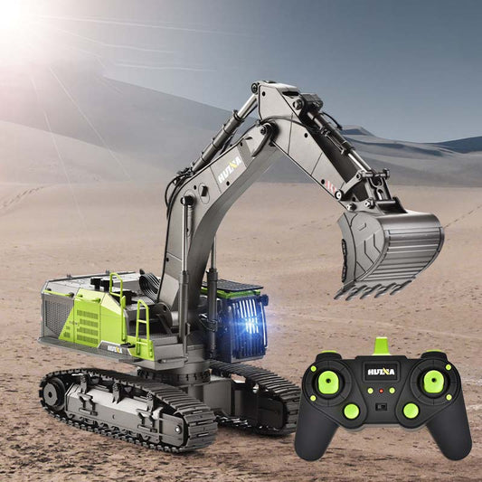 1/14 Scale RC Excavator Alloy Engineering Vehicle Simulation Model, with 22-Channel 2.4G Precise Remote Control, Highly Realistic, Smooth Operation.