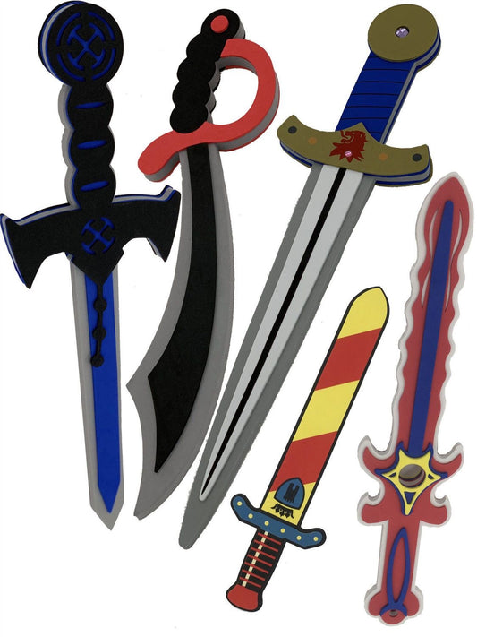 Rubber toy knife, toy shield