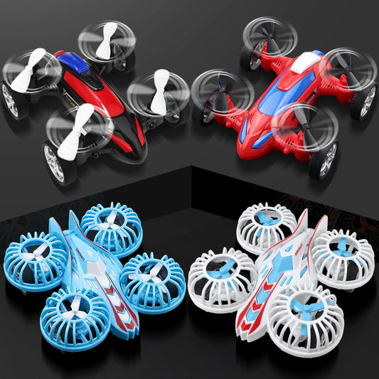 Four-wheeled toy car with fan blades, various colors